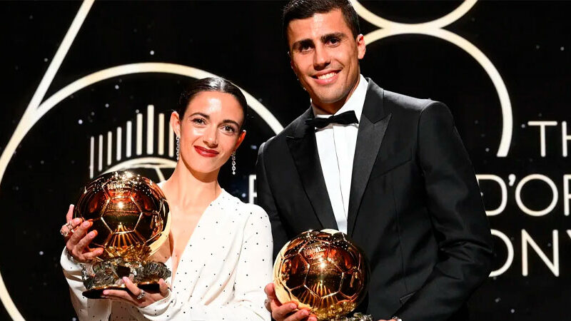 ESPAÑA ES DE ORO!! Aitana y Rodrigo hacen historia al alzarse con el Balón de Oro